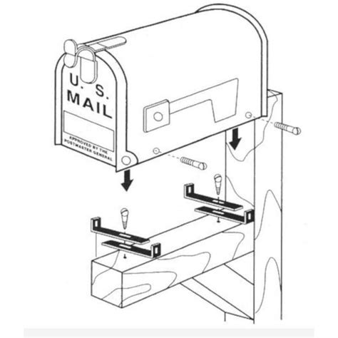 gibraltar mailbox mounting bracket installation|replacement mailbox bracket.